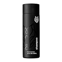 Black Wolf - Everyday Men’s Shampoo, 12 Fl Oz - Charcoal Powder Cleanses Scalp and Fights Dirty & Greasy Hair - Thick and Rich Lather - For All Hair Types