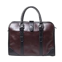 Oiilllstb Shoulder Bag Men Fashion Shoulder Bag, New Korean Men Handbag, Business Travel Briefcase, Retro Diagonal Bag, Office File Laptop Bag