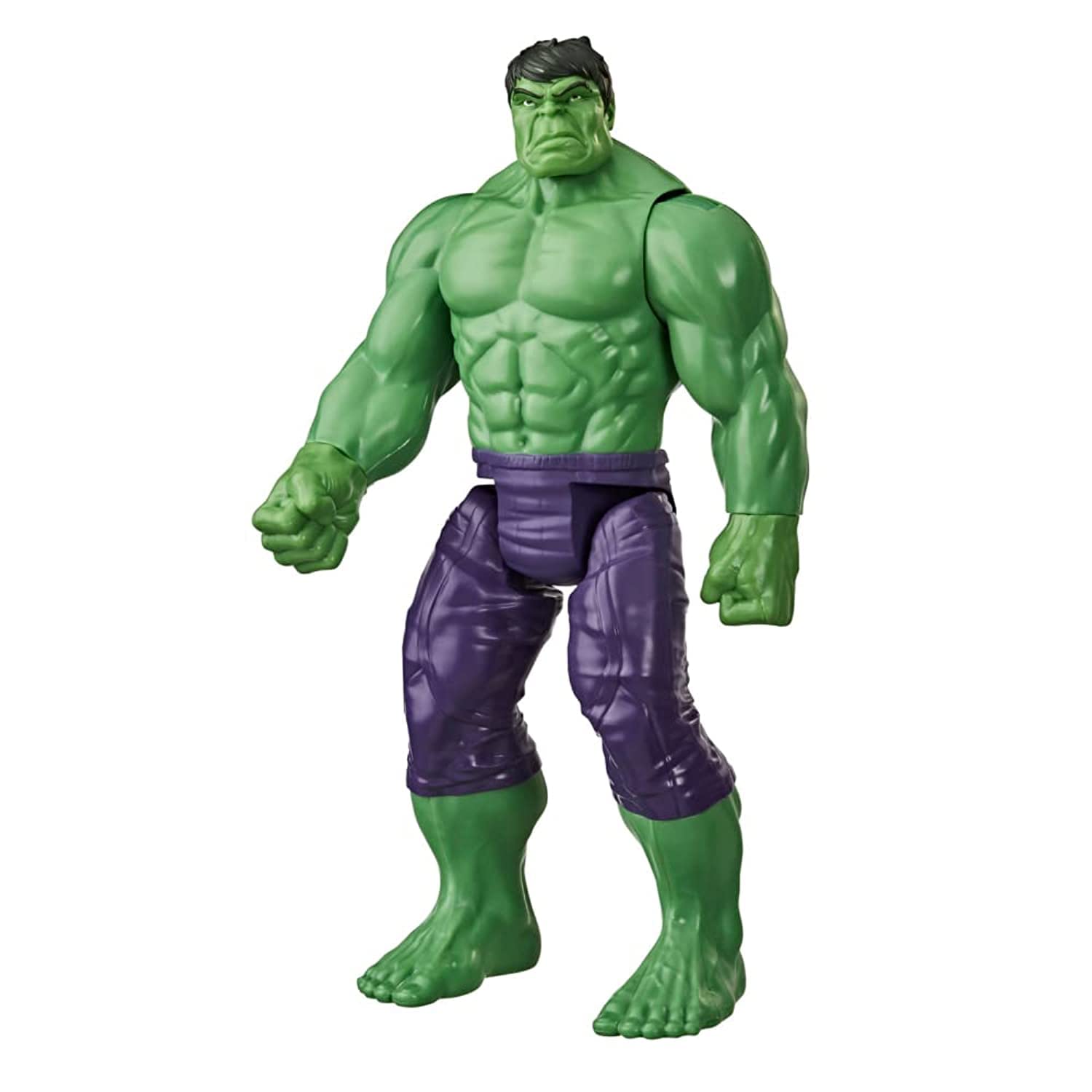 Avengers Marvel Titan Hero Series Blast Gear Deluxe Hulk Action Figure, 30-cm Toy, Inspired byMarvel Comics, for Children Aged 4 and Up,Green
