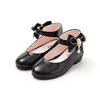 'Valentine' Mary Jane Shoes for Girls_Pink and Black (US Size 8 Toddler ~ 4.5 Big Kid)