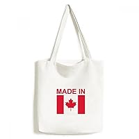 Made In Canada Country Love Tote Canvas Bag Shopping Satchel Casual Handbag