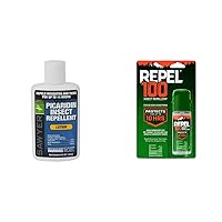 SP564 Premium Insect Repellent with 20% Picaridin, Lotion, 4-Ounce & Repel 100 Insect Repellent, Repels Mosquitos, Ticks and Gnats, for Severe Conditions