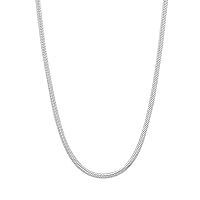 Gorgeous 1mm Snake Chain Necklace Sterling Silver Plated 20