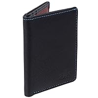of Scotland RFID Protected Leather Credit Card/Banknote Holder, Black, Contemporary