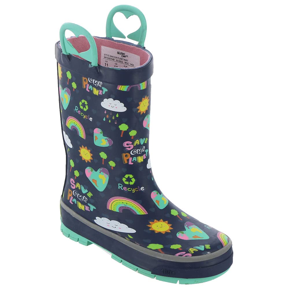 Western Chief Girl's Save Our Planet Tread Loop Boot (Toddler/Little Kid/Big Kid)