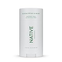 Native Deodorant Contains Naturally Derived Ingredients, 72 Hour Odor Control | Deodorant for Women and Men, Aluminum Free with Baking Soda, Coconut Oil and Shea Butter | Eucalyptus & Mint