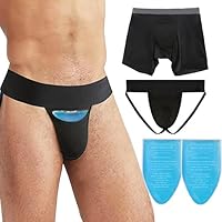Vasectomy Jockstrap Underware With 2 Flexible Ice Packs,JockStraps For Testicular Support and Pain Relief,Vasectomy Gift…