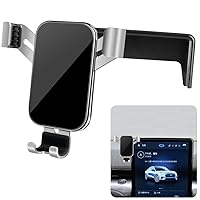 LUNQIN Car Phone Holder for Ford Mustang Mach E 2021 2022 2023 2024 Mach-E SUV Auto Interior Accessories Best Cell Phones Mount Cellphone Mobile Cradle Charging Navigation Bracket Screen Stand
