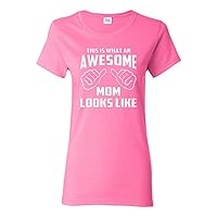 Ladies This is What an Awesome Mom Looks Like T-Shirt Tee