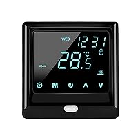 Wi-Fi Smart Thermostat 16A Digital Temperature Controller App Remote Control Weekly Circulation Programmable Electric Underfloor Heating with Large LED Touch Screen for Home School Office Hotel