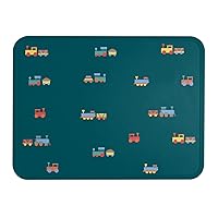 Simple Modern Silicone Placemat for Baby, Toddlers, Kids | Non-Slip Baby Eating Table Food Mat for Restaurants and Dining Table | Piper Collection | Trains
