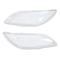 1 Pair Car Left Right Front Headlight Cover Waterproof Clear Headlight Lens Shell Cover Compatible with Mazda 3 2006-2012