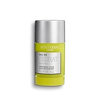 L'OCCITANE Solid Stick and Roll-On Deodorant: Reduce Body Odor, Alcohol-Free, Dries Quickly, Made in France, Fresh Cyper and Lavender Scent, Woody Aroma, Refreshing Verbena