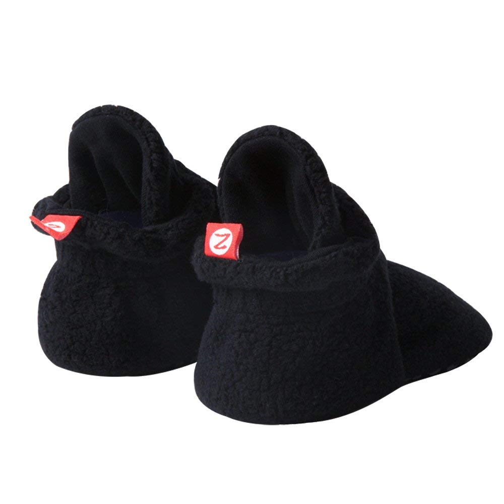 Zutano Cozie Fleece Baby Booties with Grippers, Stay-On Baby Shoes, Bundle, 12M
