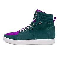 Peppe Doubello - Handmade Italian Mens Color Colorful Fashion Sneakers Casual Shoes - Cowhide Suede - Lace-Up