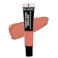 Palladio Full Coverage Concealer, Under Eyes Disguise, Creamy Face and Eye Concealer, Evens Skin Tone, Conceals Blemishes, Dark Circles and Fine Lines, Use with Concealer Brush, Peach Tea