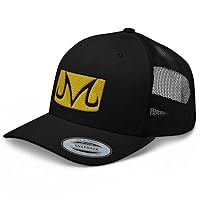 Anime Majin Buu Premium Trucker Hat MId Crown Curved Bill Adjustable Cap