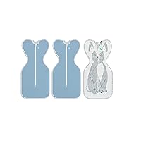 Love to Dream Swaddle UP, Baby Sleep Sack, Self-Soothing Swaddles for Newborns, Improves Sleep, Snug Fit Helps Calm Startle Reflex, New Born Essentials for Baby, Blue Boy Bundle Pack