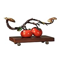 BCOAXT Ornaments Brass Persimmon Living Room Entrance Wine Cabinet Decorations New Home Housewarming Gifts