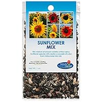 Sunflower Wildflower Seeds Mix - 1oz, Open-Pollinated Wildflower Seed Mix Packets, Non-GMO, No Fillers, Annual, Perennial Wildflower Seeds, Year Round Planting - 1 oz