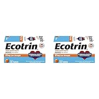 Ecotrin Low Strength Aspirin, 81mg Low Strength, 150 Safety Coated Tablets (Pack of 2)