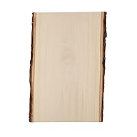 Walnut Hollow Basswood Plank Large with Live Edge Wood (Pack of 1) - For Wood Burning, Home Décor, and Rustic Weddings