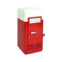 Mini fridges Good USB Mini Refrigerator Cold and Hot Dual-use Refrigeration Heating Small Refrigerator Medicine Cosmetic Refrigerator Refrigerator (Color : Black) (Color : Red)