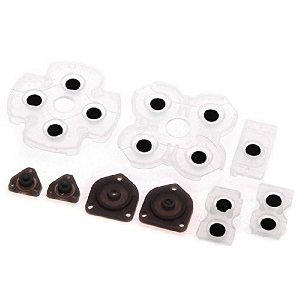 Ambertown 1 Set Silicone Conductive Rubber Pads for Sony Playstation 4 PS4 Controller for Dualshock 4 Buttons Repair Replacement Part