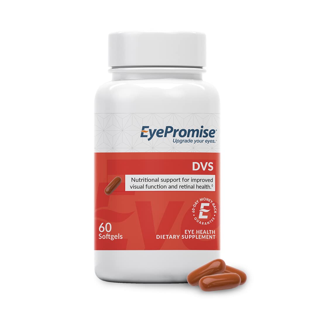 EyePromise DVS Eye Vitamin | Retinal Support and Improved Visual Function - 60 Count Soft Gel Eye Vitamin