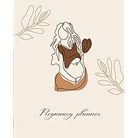 Pregnancy Planner/Journal-New Moms-Mom to be-Doctor Appointments-Milestones-Growth-Feelings-Letter to baby-Hospital Bag-Journaling-9.5 x 7.25-75 pages