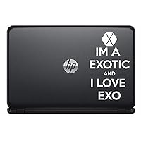 Exo Exotic Love Vinyl Decal Sticker for Computer MacBook Laptop Ipad Electronics Home Window Custom Walls Cars Trucks Motorcycle Automobile and More (White)