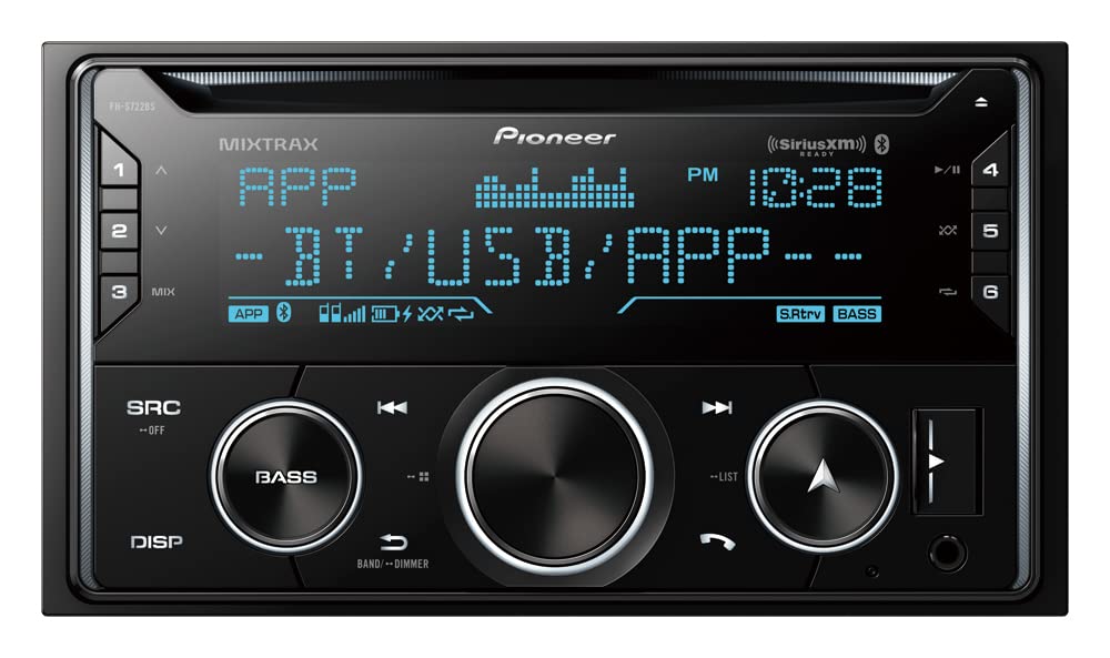 Pioneer FH-S722BS Double DIN, Amazon Alexa, Pioneer Smart Sync, Bluetooth, Android, iPhone - Audio CD Receiver