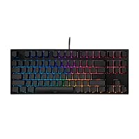 Dark Project KD87A Gaming Keyboard, TKL, 87 Keys, Gateron Optical Red 2.0 switches, Greased Stabilizers, Customizable RGB Backlight, USB Wired Keyboard, Black (ENG/UA)