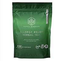 Organic Allergy Relief Tea with Mullein and Nettle Leaf for Lung Support, 2 Ounce (Pack of 1)