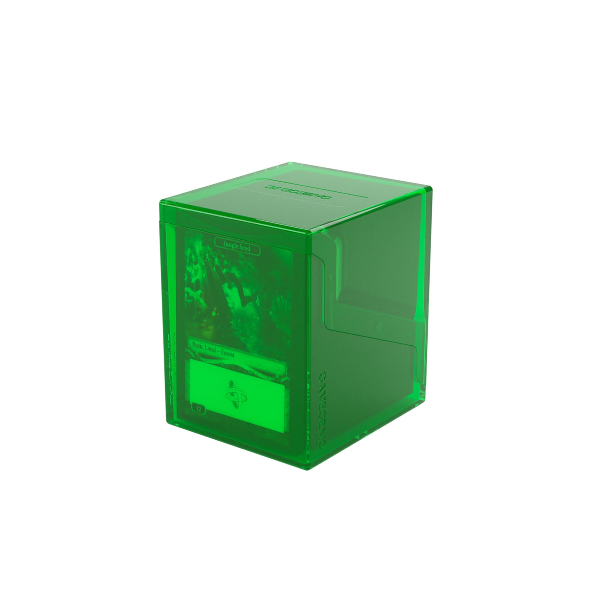 Gamegenic Bastion 100+ XL Deck Box - Compact, Secure, and Perfectly Organized for Your Trading Cards! Safely Protects 100+ Double-Sleeved Cards, Green Color, Made