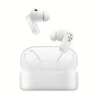 OnePlus Nord Buds 2 True Wireless in Ear Earbuds with Mic, Up to 25dB ANC 12.4mm Dynamic Titanium Drivers, Playback: Up to 36hr case, 4-Mic Design, IP55 Rating, Fast Charging Lightning White