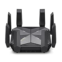 AXE16000 Quad-Band WiFi 6E Router (Archer AXE300) - Dual 10Gb Ports Wireless Internet Router, Gaming Router, Supports VPN Client, 2.5G WAN/LAN Port, 4 x Gigabit LAN Ports