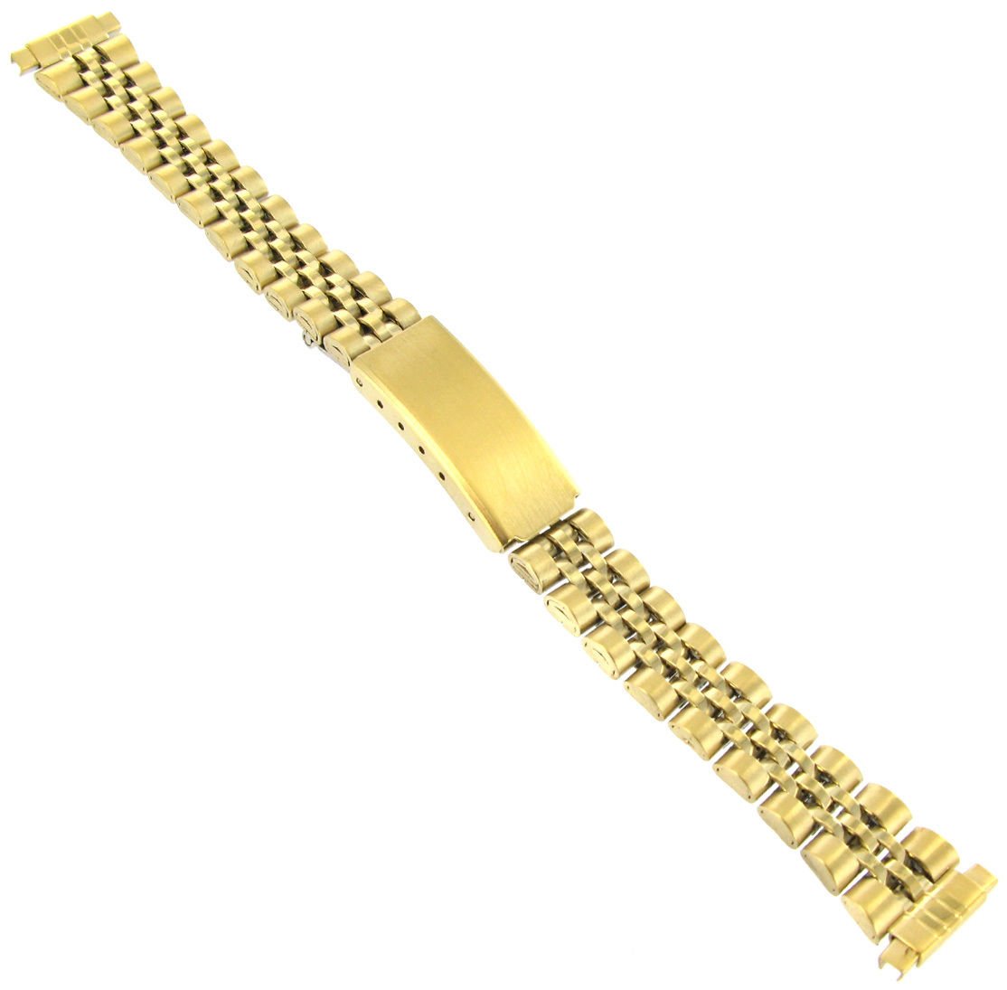 10-14mm Speidel Express Gold Tone Buckle Stainless Steel Watch Band 277YR