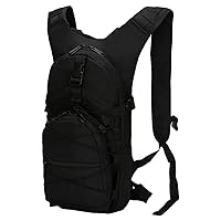 1PC Hiking Backpack Bike Backpack Walking Backpack 15L Camouflage Casual Waterproof Multi-Pocket Tactical Sport Travel Trekking Bag Army Backpack For Men And Women Black