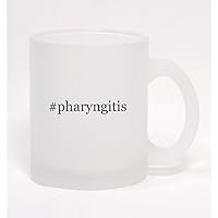 #pharyngitis - Hashtag Frosted Glass Coffee Mug 10oz