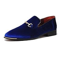 Men's Luxury Penny Loafer Slip-On Velvet Shoes Party Dancing Shoes Suede Wedding Shoes Plus Size 7-13