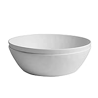 Melamine Large Serving bowls, 3.7Quart Salad Bowls for Popcorn, Soup, Pasta, Pho, Snack - Set of 2 Mixing Bowls for Entertaining and Kitchen