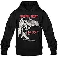 Agnostic Front Hardcore Punk Band Hooded Hoodie Sweatshirt Black