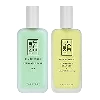 Urban Calm Cleanser and Essence Bundle - Facial Wash and Facial Essence - Made with Fermented Pear and Fermented Seaweed - Deeply Moisturizing - Gently Exfoliates - Glow Boosting - For All Skin Types