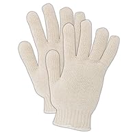 MAGID T143 KnitMaster Cotton/Polyester Lightweight Seamless Knit Glove, Cut Resistant, 9-1/2