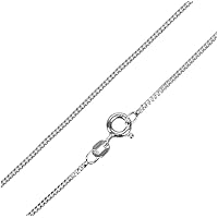 jewellery necklace, thin curb chain, silver 925