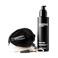 War Paint For Men Take It Off Bundle - Makeup Remover & Cotton Remover Pads - Vegan Friendly & Cruelty-Free - Mens Gift Ideas - Natural Looking Makeup For Men