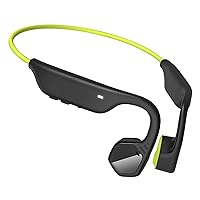 Bone Conduction Headphones, Headphones Wireless Bluetooth, Waterproof Noise Canceling Open Ear Headphones with Microphone for Running, Cycling and Fitness