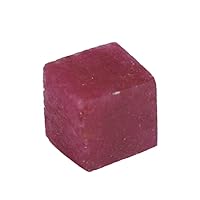A High-Grade Ruby Cube 15.00 Carat Healing Stone, Natural Faceted Red Ruby Cube Healing Loose Gemstone DY-823