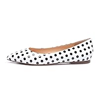 Castamere Womens Pointed Toe Flats Pumps Slip-on Basic Ballet Shoes